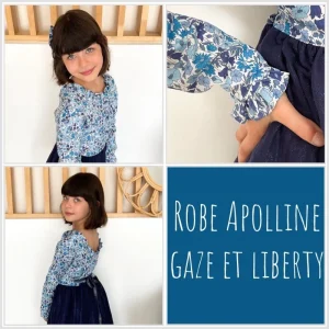Robe Apolline gaze et Liberty Exclu France/Belgique
