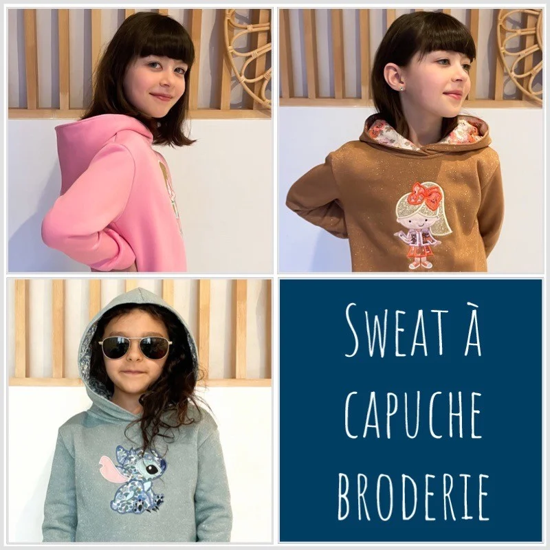 Sweat à capuche mixte brodé molleton Liberty Exclu USA/Japon
