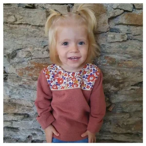 Sweat terrracotta pailleté et Liberty Betsy Automn