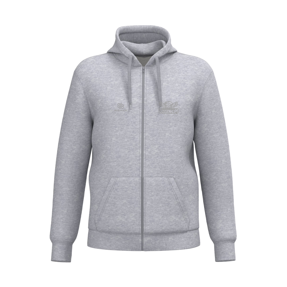Sweat zippé à capuche DESSENHEIM- Legacy – Gris