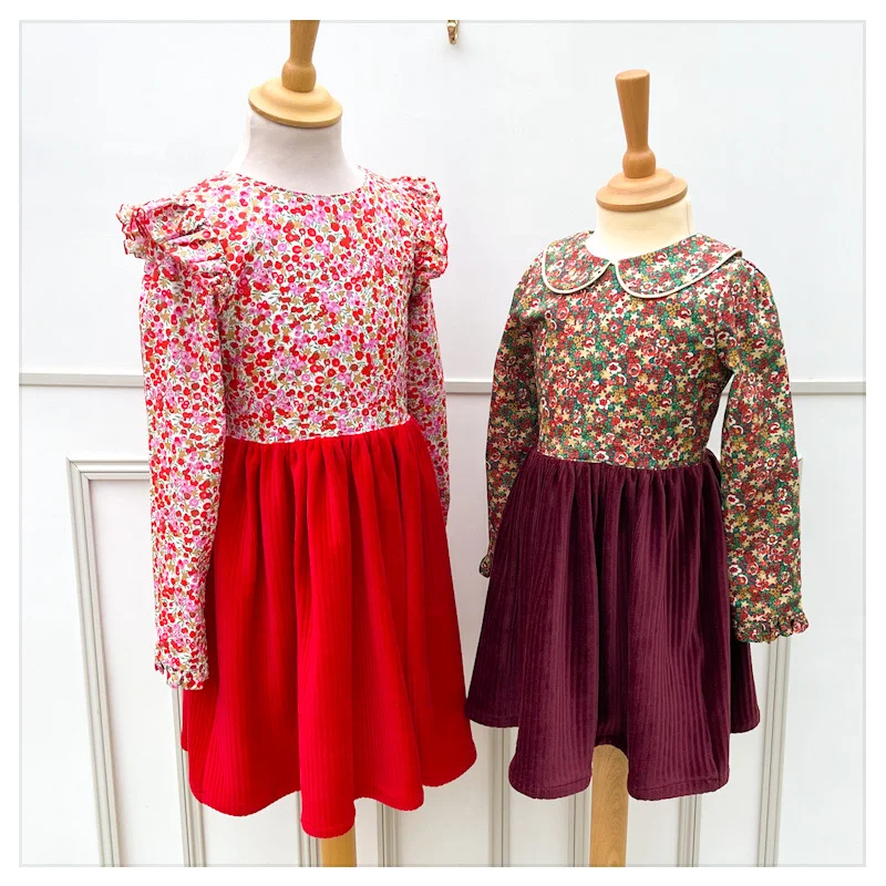 Robe Emma stars et velours griotte – Image 4