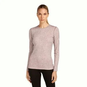 Icebreaker Merino 200 Oasis LS Crewe Thermal Top Flock Forms (Femme)