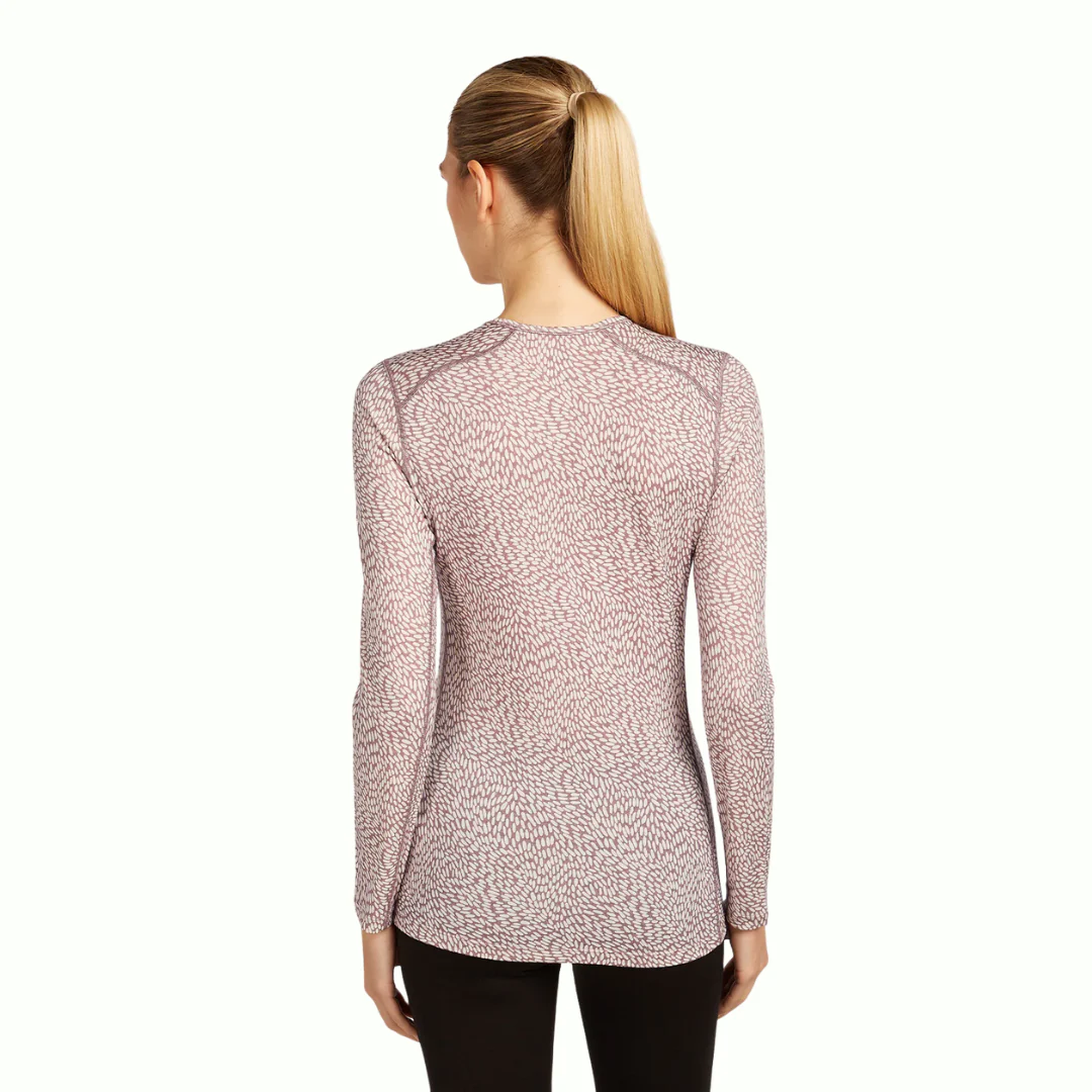 Icebreaker Merino 200 Oasis LS Crewe Thermal Top Flock Forms (Femme) – Image 2