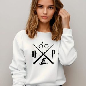Sweat Harry Potter blanc élégant et décontracté