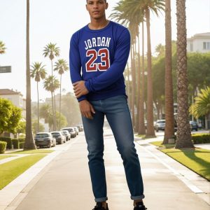 Sweat sans capuche homme tendance au style streetwear