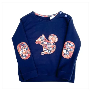 Sweat léger marine et Liberty Thorpe burnt Ecureuil