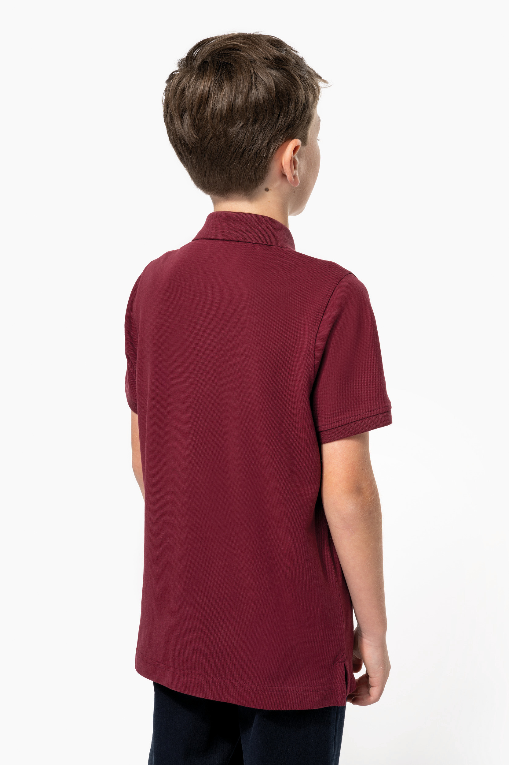 Polo manches courtes bio 180 enfant – Image 3