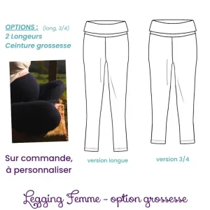 Legging femme compatible maternité