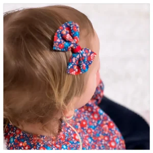 Barrette nœud Liberty Betsy ann écarlate