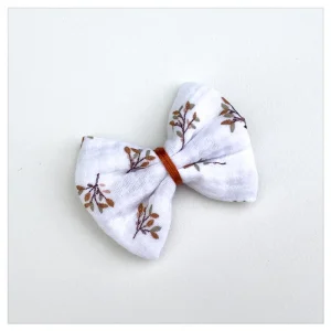 Barrette nœud Marron glacé