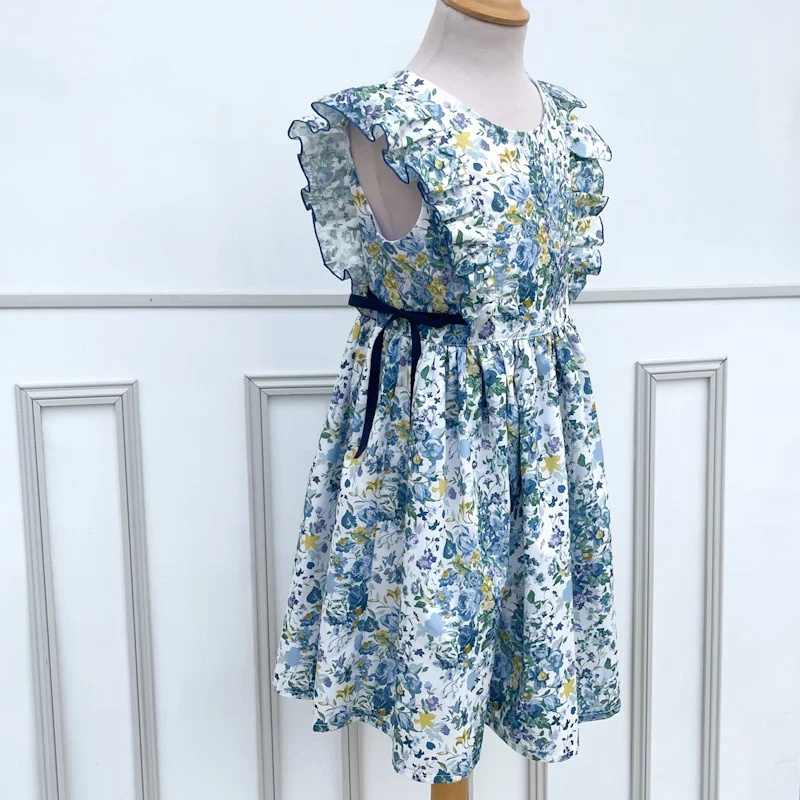 Robe Serena Liberty Bridgerton Bouquet Parade ultramarine