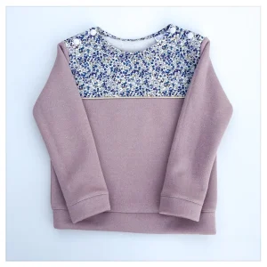 Sweat rose pailleté et liberty wiltshire bud myrtille