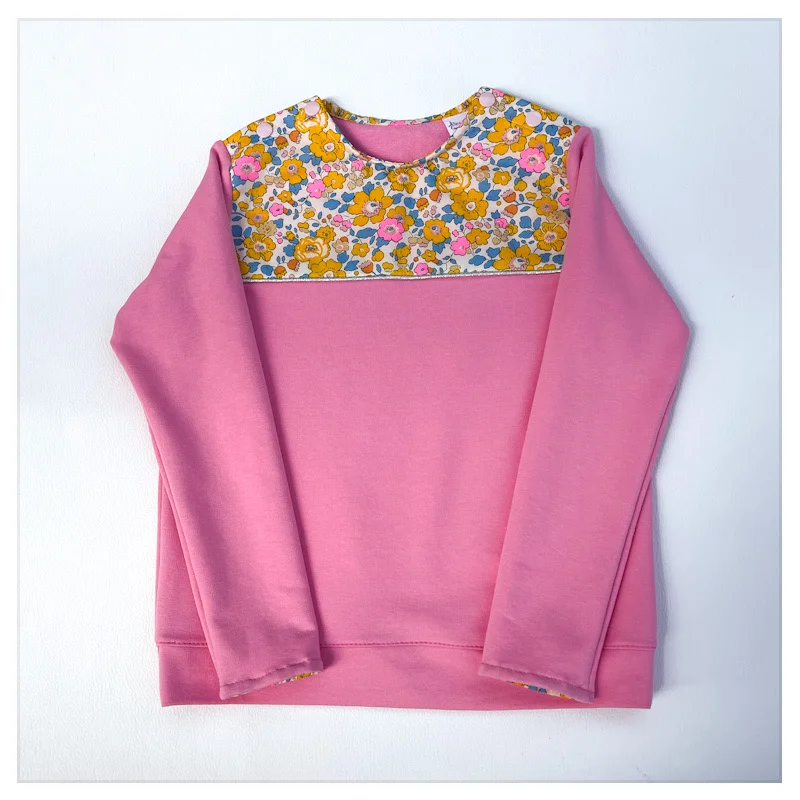 Sweat léger rose bonbon et Liberty Betsy ohlala – Image 2