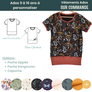 Tee-shirt évolutif ado à personnaliser