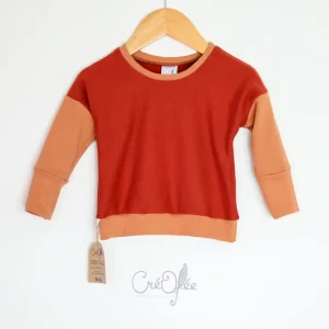 Sweat évolutif terracotta 3-12 mois