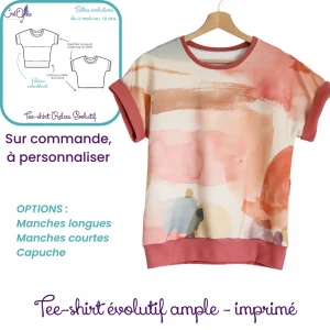 Tee-shirt évolutif ample à personnaliser