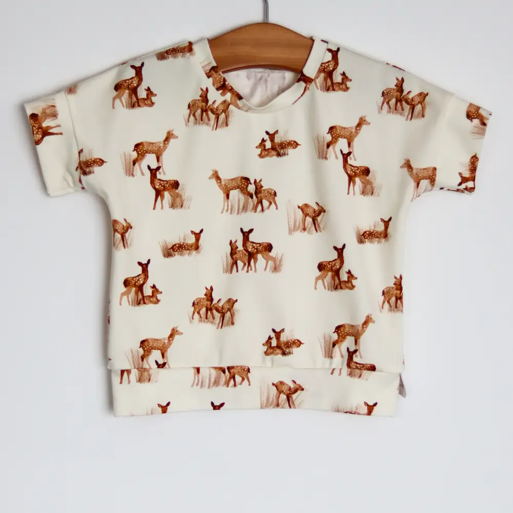 Tee-shirt évolutif biches 3-12 mois