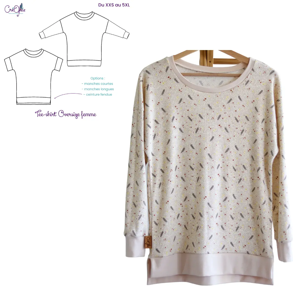 Tee-shirt ou sweat femme ample – anciennes collections