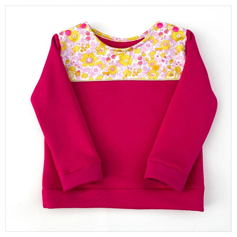 Sweat fushia et Liberty USA Betsy strawberry lemonade