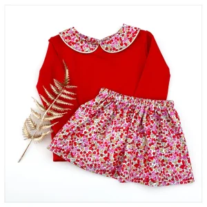 Sweat rouge et Liberty Wiltshire stars