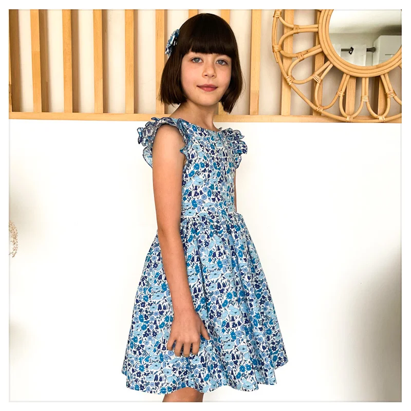 Robe Adèle Liberty Poppy & Daisy Santorin – Image 6