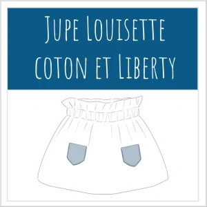 Jupette Louisette coton et Liberty Exclu France/Belgique