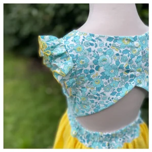 Robe Adèle liberty Betsy Lemon et gaze de coton
