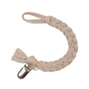 Attache tétine tressée coton