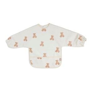 Bavoir manches imperméable | Teddy bear – Jollein
