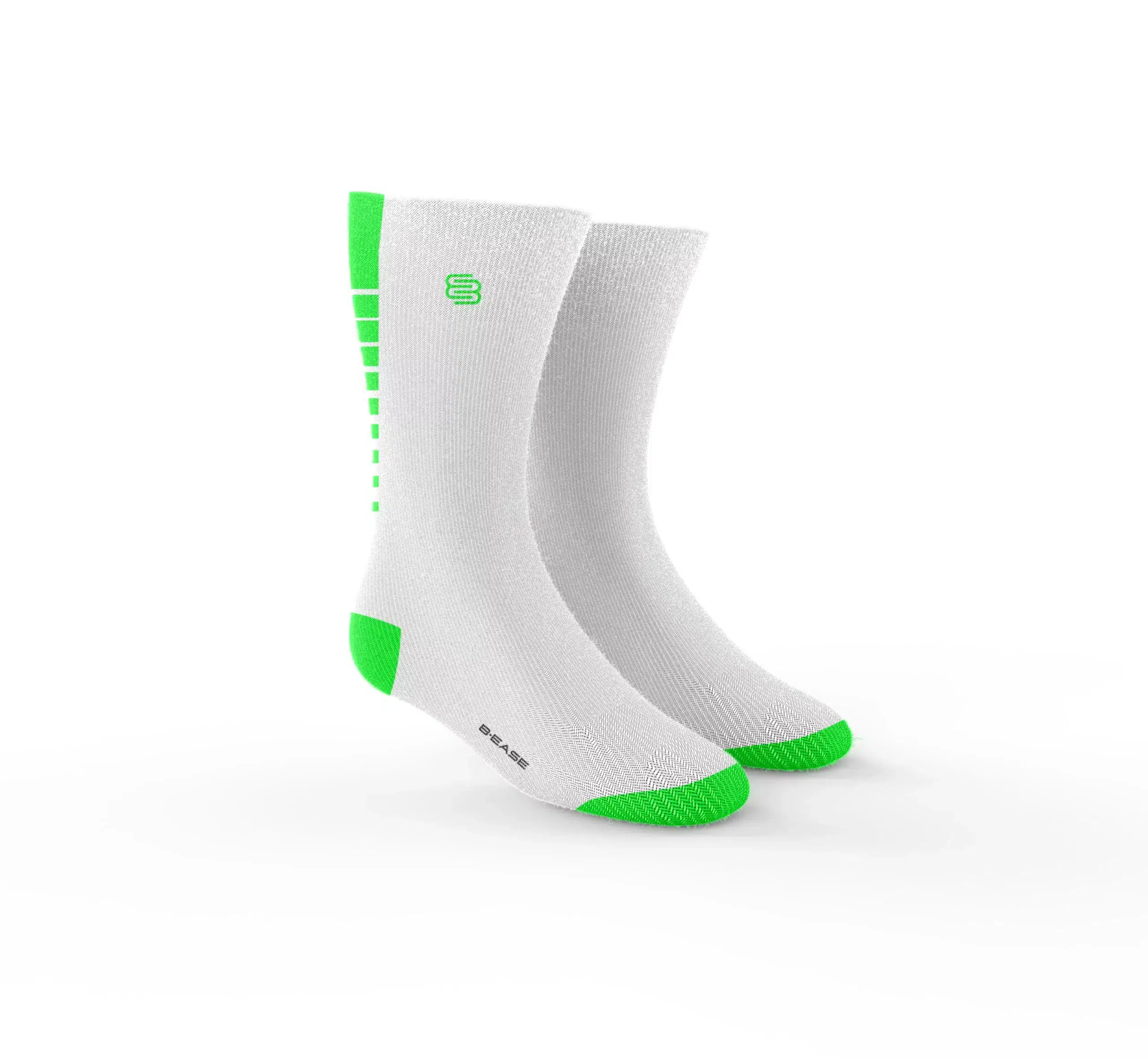 Chaussettes UP TIME – Blanc/Vert