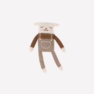 Doudou agneau | Combinaison Avoine – Main sauvage