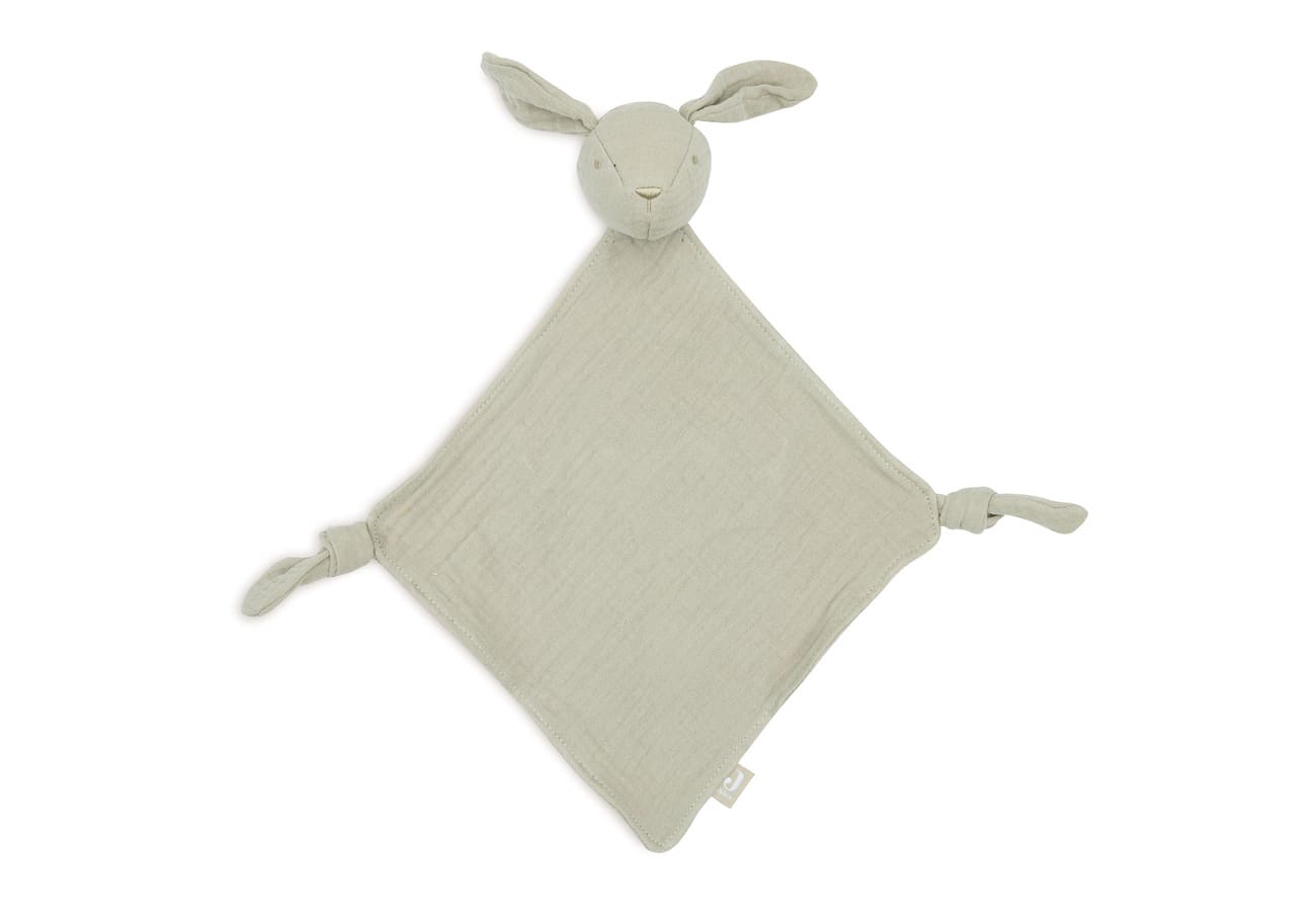 Doudou attache tétine gaze de coton | Lapin – Jollein – Image 2