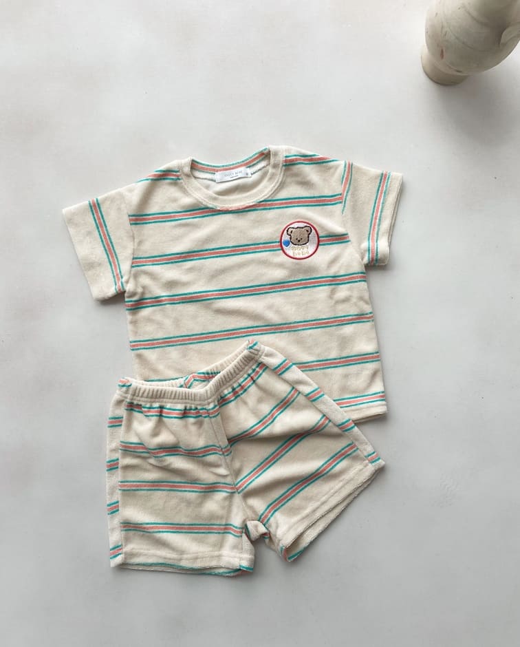 Ensemble enfant éponge | Rayures – Oott bébé – Image 2