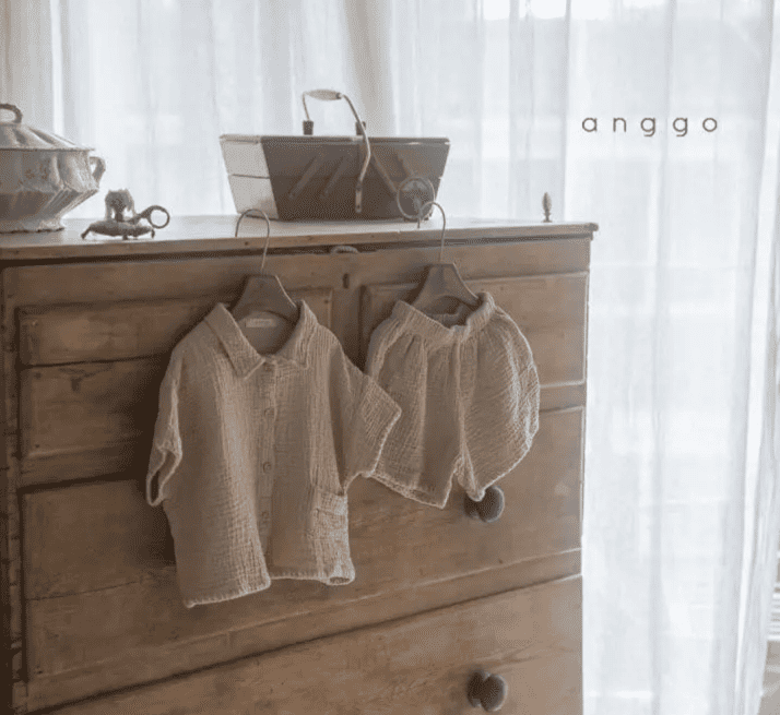 Ensemble oversize enfant | Gaze de coton – Anggo – Image 2