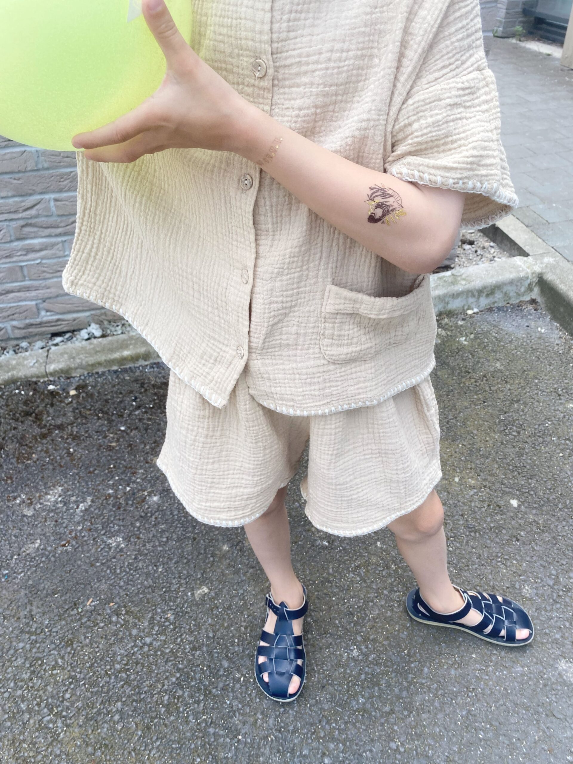 Ensemble oversize enfant | Gaze de coton – Anggo – Image 5