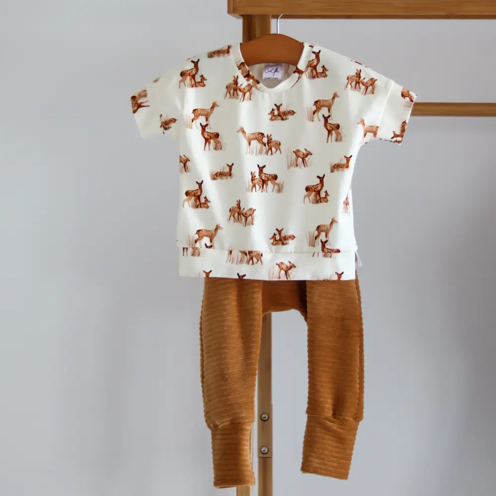 Tee-shirt évolutif biches 3-12 mois – Image 2