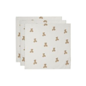 Langes gaze de coton 70×70 | Teddy bear – Jollein