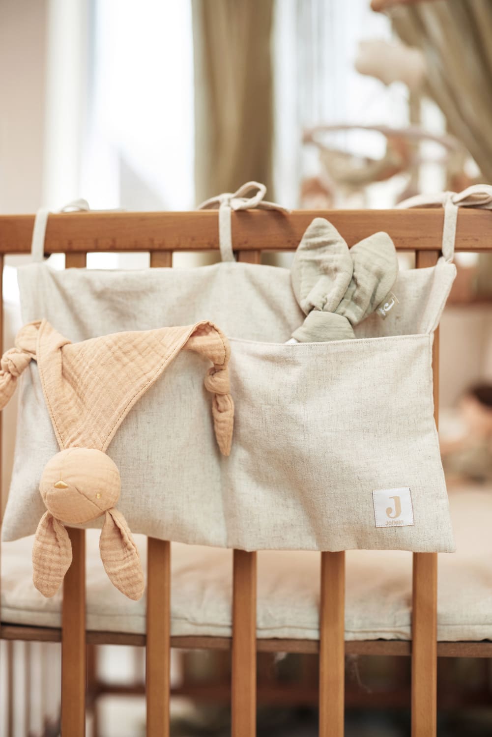 Doudou attache tétine gaze de coton | Lapin – Jollein – Image 7