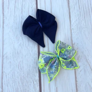 Duo de barrettes gaze pailletée et liberty (numéro1)